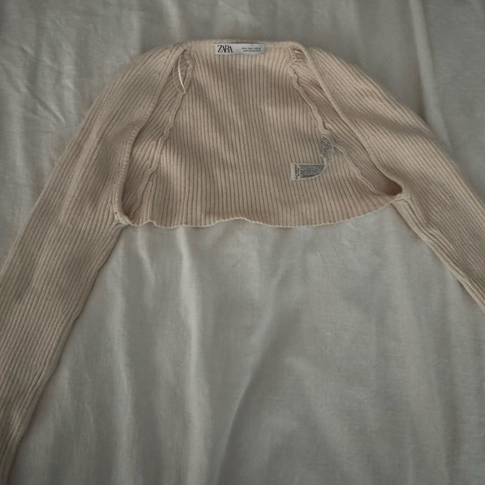 Zara Women's Cream Shrug